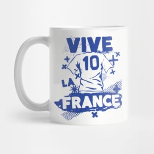 Vintage French Football // Retro Grunge France Soccer // Vive la France Mug